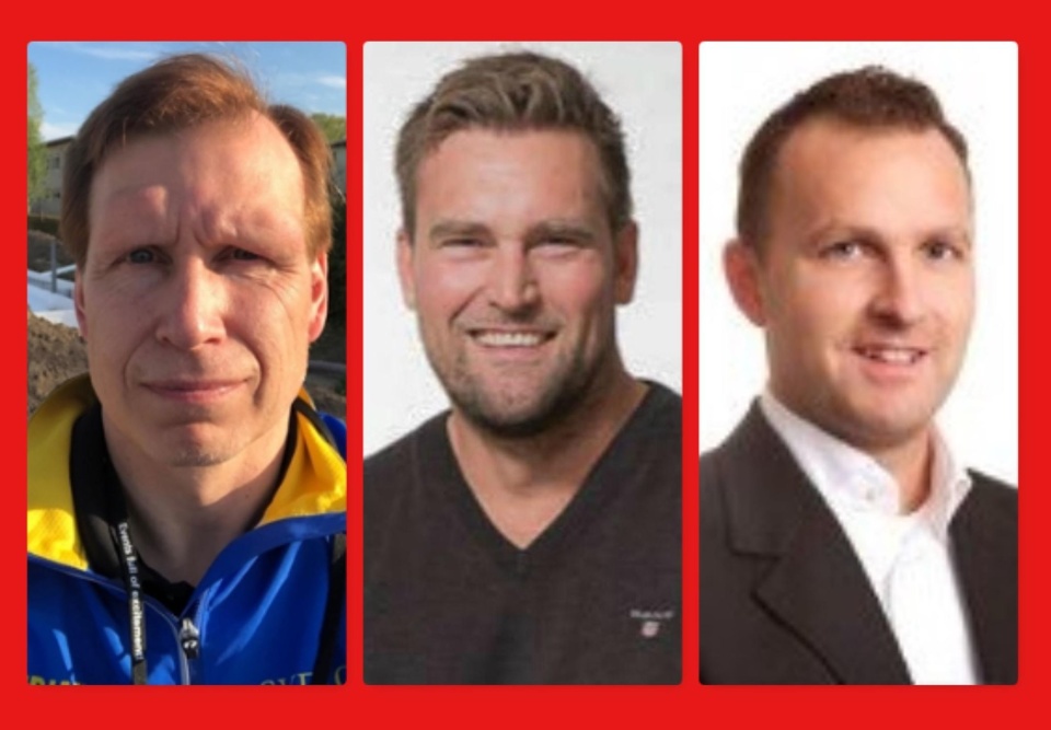 Tomas Berglund (t h) fortsätter som huvudtränare för Alnö IF:s herrlag i Medelpadsallsvenskan. Nya assistenter blir hans gamla parhästar Daniel Friberg och Jonny Svelander.