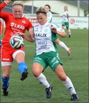 Erin Craig delar ledningen i skytteligan med sin lagkompis Fernanda Da Silva. Foto: Assi IF:s hemsida.