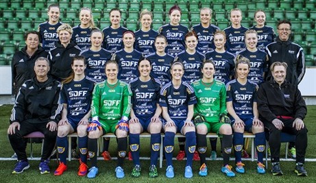 Sundsvalls DFF - seriesegrare div 1 Norra Svealand 2015. Nu väntar kvalspel mot segrarna i div 1 Norrland i två matcher.