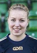 SDFF:s mittback Amanda Hagelberg gjorde sitt första seriemål för säsongen i sista matchen.