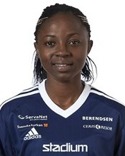 Ajara Nchout Njoya satte två av SDFF:s mål i genrepet mot Östersund.