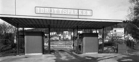 Idrottsparkens entré första allsvenska säsongen 1965. Foto: Bosse Ericsson/Norrlandsbild/Sundsvalls museum (digitaltmuseum.se)/CC BY-NC.
