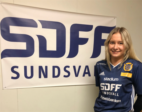 I "vinnarskallen" Ella Zetterberg har SDFF fått in en duktig mittback från Selånger.