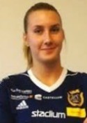 Alva Lydén, 16, målgörare för SDFF Akademi.