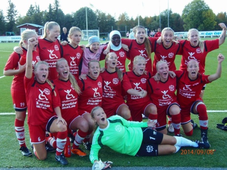 Bik SK_seriesegrare div 2 Mellersta Norrland 2014. Foto: Bik SK
