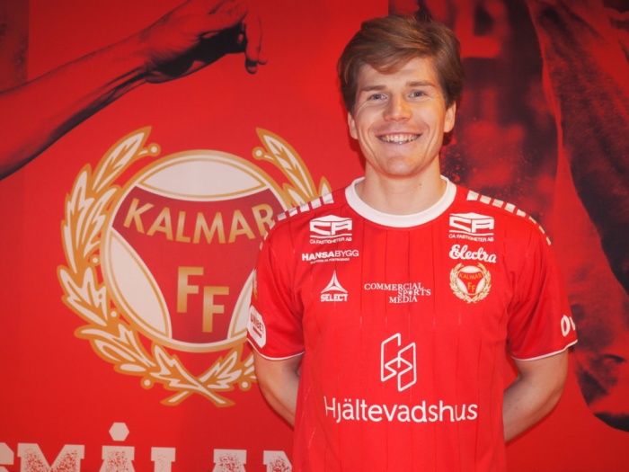 Oliver Berg numera "smålänning" . Foto: Kalmar FF:s hemsida.