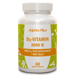 D3-vitamin 3000 IE + K2 - Alpha Plus