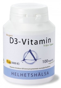 D3-vitamin VEGAN 75 µg 100 kapslar