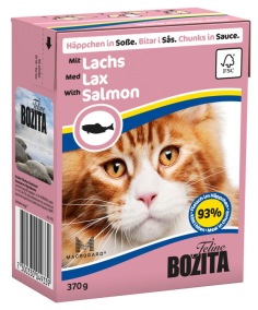Bozita Katt - Bitar i Sås med Lax 370g