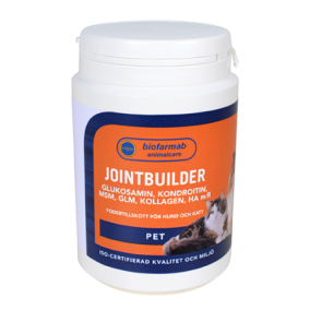 Jointbuilder - Led-/muskeltillskott till hund/katt 150g Biofarmab