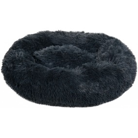 Hundbädd Fluffy Mörk grå