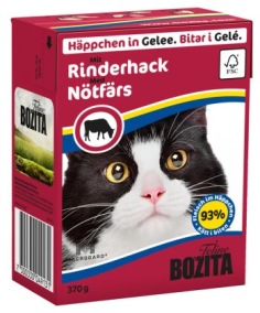 Bozita Katt - Bitar i Gelé med Nötfärs 370g