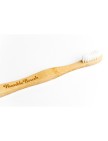 Tandborste bambu Barn Ultrasoft – Vit
