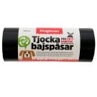 Bajspåse knythandtag 50-pack Svart