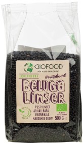 Belugalinser 500g - Biofood (bäst före 2022-06-30)