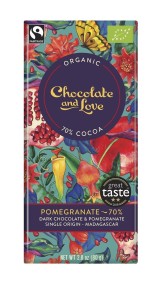 Choklad Mörk Granatäpple - Chocolate & Love