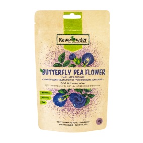Butterfly Pea Flower Pulver 50g - Rawpowder