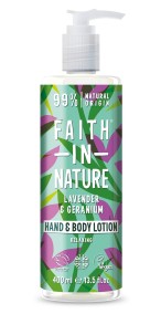 Hudlotion Lavendel & Geranium - Faith in Nature