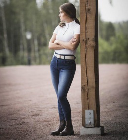 HorseLife Ridbyxa Candy Denim Silicon