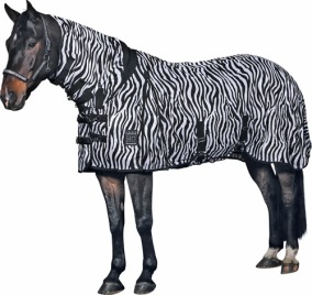 HG Flugtäcke Zebra med combohals och magplatta