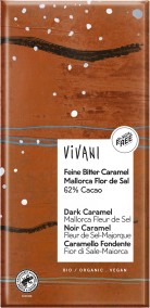 Choklad Mörk Caramel & Mallorca Fleur de Sel 62% - Vivani
