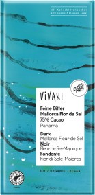 Choklad Mörk Mallorca Fleur de Sel 75% - Vivani