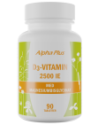 D3-vitamin 2500 IE (med magnesium) 90 tab - Alpha plus (bäst före 2023-01-31)