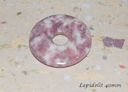 Lepidolit sten amulett / donut