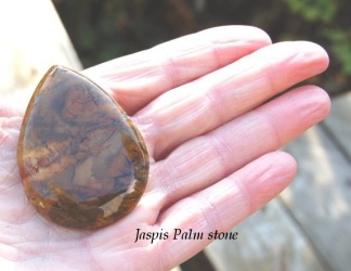 Palm stone Jaspis 52x39mm