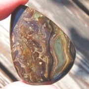 Stromatolit handpolerad sten 43x31mm