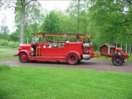 Mölndalsbilen en Volvo 1937 med motorspruta Mölndalsbilen en Volvo 1937 med motorspruta