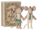 Maileg Royal Twins Mice Little Sister And Brother Inbox - Maileg Royal Twins Mice Little Sister And Brother Inbox