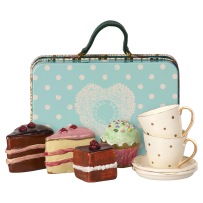 Maileg Suitcase With Cakes & Tableware For 2