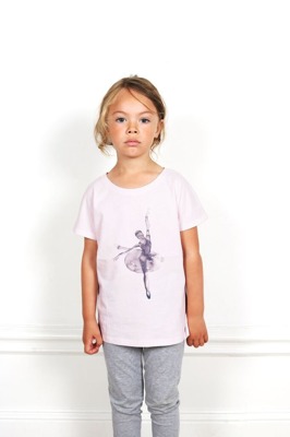 ONE WE LIKE Pop Ballet Pink T-shirt - ONE WE LIKE Pop Ballet Pink T-shirt ( Storlek 4 år )