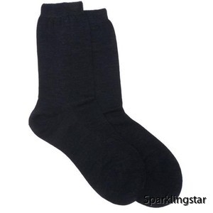 Wheat Socks Plain Dark Blue