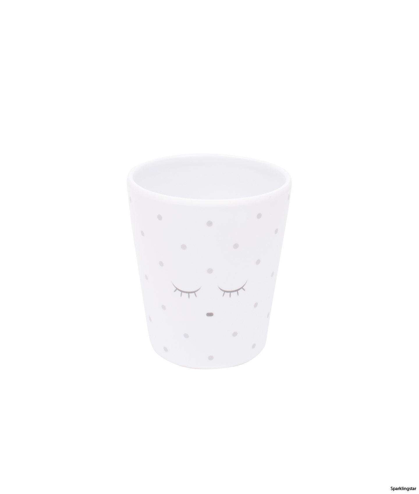 Livly Cup White / Silver Dots