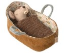 Maileg Baby Mouse In Carrycot - Maileg Baby Mouse In Carrycot