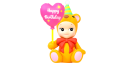 Sonny Angel Birthday Gift Bear Heart Balloon - Sonny Angel Birthday Gift Bear Heart Balloon