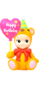Sonny Angel Birthday Gift Bear 2021 Öppnade - Sonny Angel Birthday Gift Bear 2021 Öppnade ( Heart Ballon )