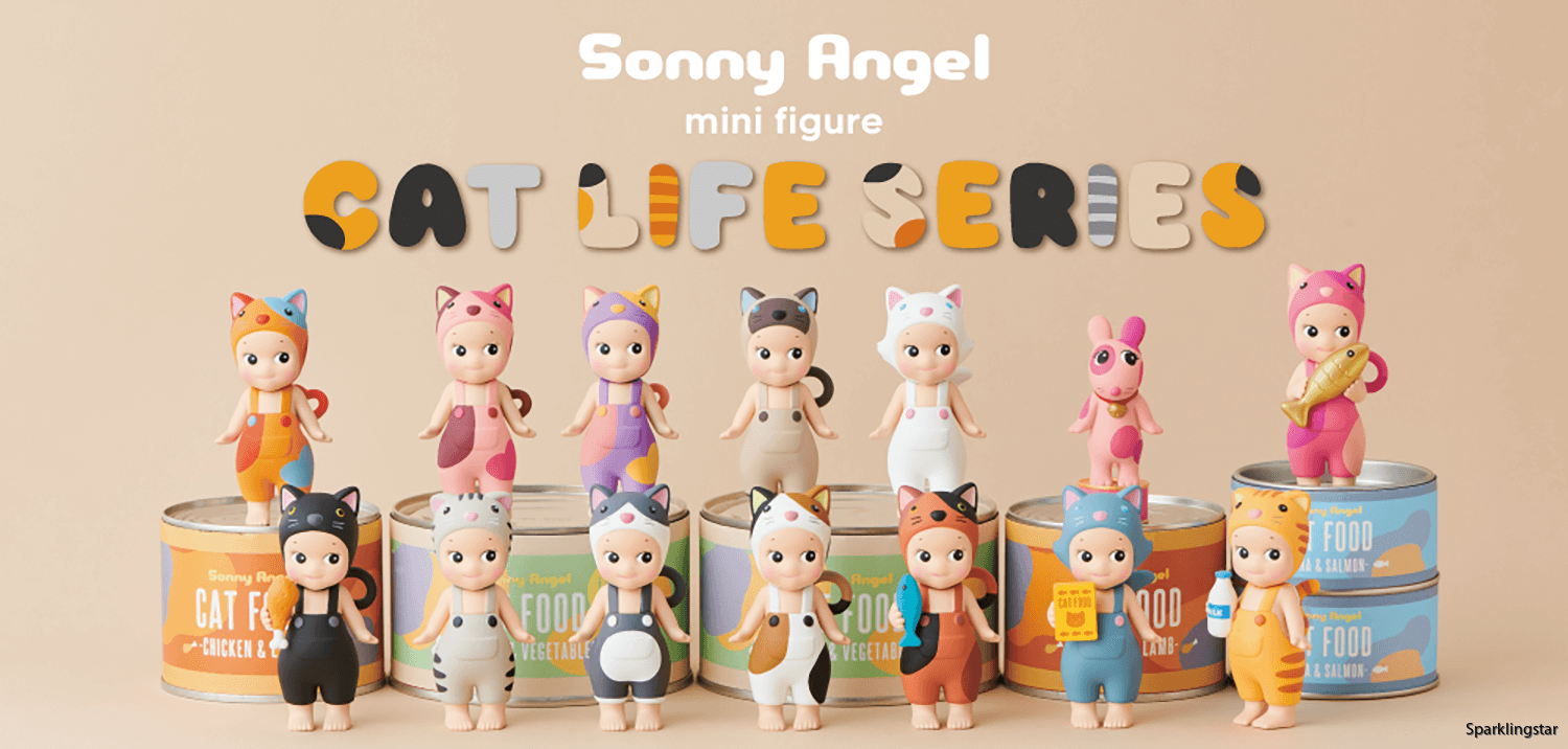 Sonny Angel Cat Life Series 2023 Öppnade 