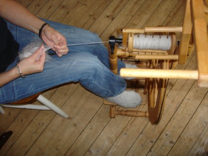 handspinning av angoraull