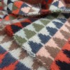 Stickpaket - Dubbelstickad halsduk och mössa, små granar - röd - Doubleknitted scarf kit Little Spruce Red (english instruction)