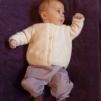 Babytröja med knappor 50% angora - Stickbeskrivning - babytröja med knappor - Stickbeskrivning