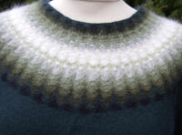 "Gröna Dimman" jumper. Foto S. Gustafsson