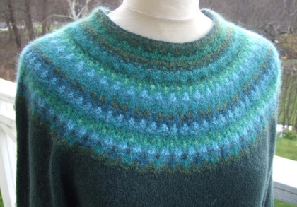 "Green Wood" pullover. Photo S. Gustafsson