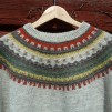 Gröna Ängen runt ok pullover cardigan Bohus Stickning - The Green Meadow round yoke  pullover/cardigan kit english instruction