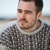 Yxorna pullover Bohus Stickning - The Axes english instr. light gray/darker browngray kit