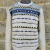 Blå Eskimå - Blue Eskimo pullover cardigan Bohus Stickning - Blue Eskimo english instr. patterned fronts men´s pullover cardigan kit