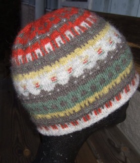 Gröna Ängen hat, tam, scarf Bohus Stickning - Gröna Ängen mössa eller pixie hat kit