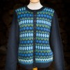 Royal Blue pullover cardigan Bohus Stickning
